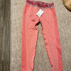Pink gym shark leggings